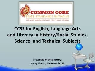 CCSS for English, Language Arts