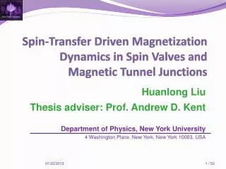 Spin-Transfer Driven Magnetization Dynamics in Spin Valves and Magnetic Tunnel Junctions