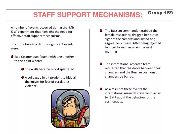 staff support mechanisms