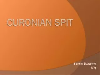 C uronian spit