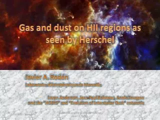 Gas and dust on HII regions as seen by Herschel