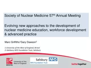 Society of Nuclear Medicine 57 th Annual Meeting