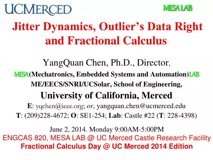 jitter dynamics outlier s data right and fractional calculus