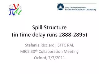 Spill Structure (in time delay runs 2888-2895)