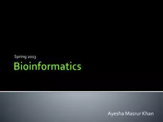 Bioinformatics