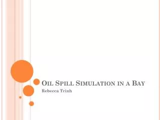 Oil Spill Simulation in a Bay