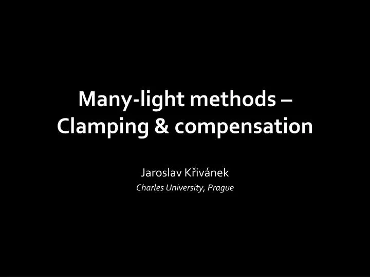 many light methods clamping compensation