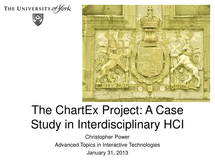 the chartex project a case study in interdisciplinary hci