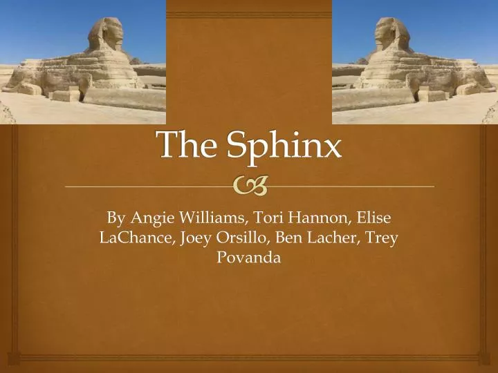 the sphinx