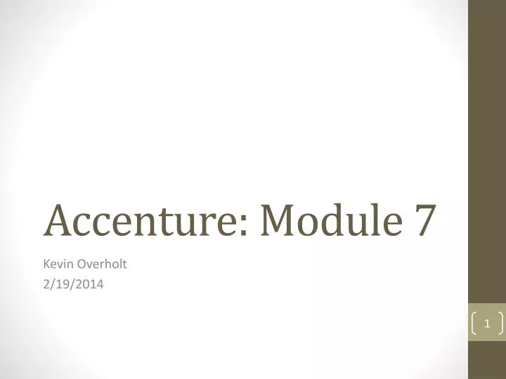 accenture module 7