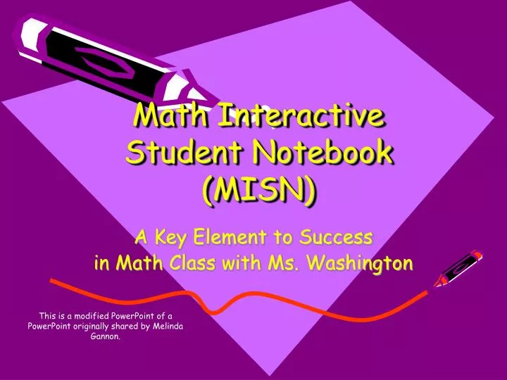 math interactive student notebook misn