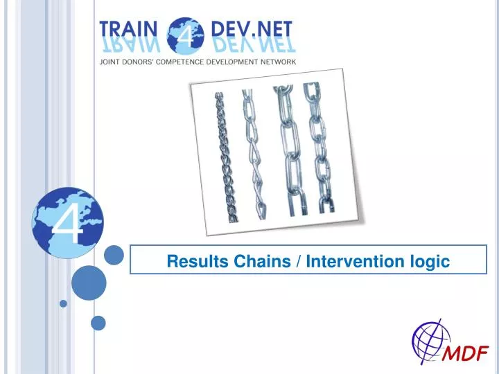 results chains intervention logic