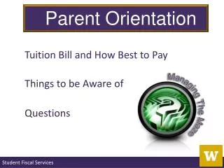 Tuition Bill and How Best to Pay Things to be Aware of Questions
