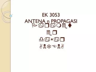 ek 3053 antena n propagasi