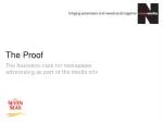 The Impact of Newspaper Advertising on Seven Seas' Brand Growth and Sales Performance - slide 1
