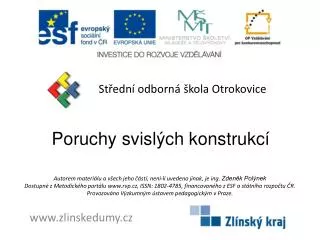 poruchy svisl ch konstrukc