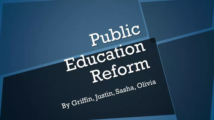 public education reform