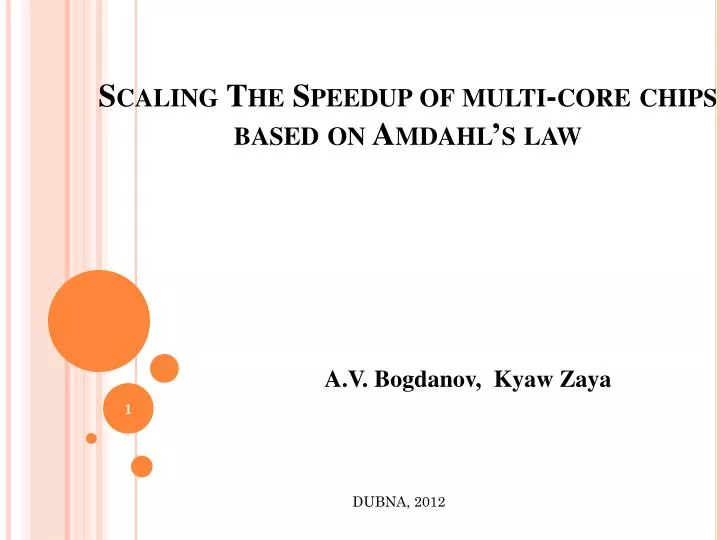 scaling the speedup of multi core chips based on amdahl s law