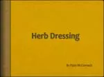 Herb Dressing