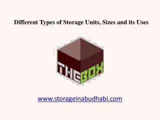 Different Types of Storage Units in Abu Dhabi, Sizes and its