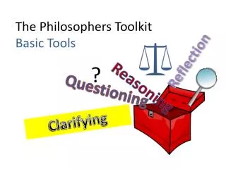 The Philosophers Toolkit Basic Tools