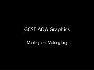 GCSE AQA Graphics