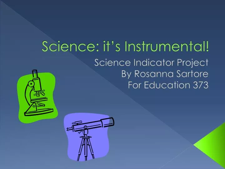 science it s instrumental