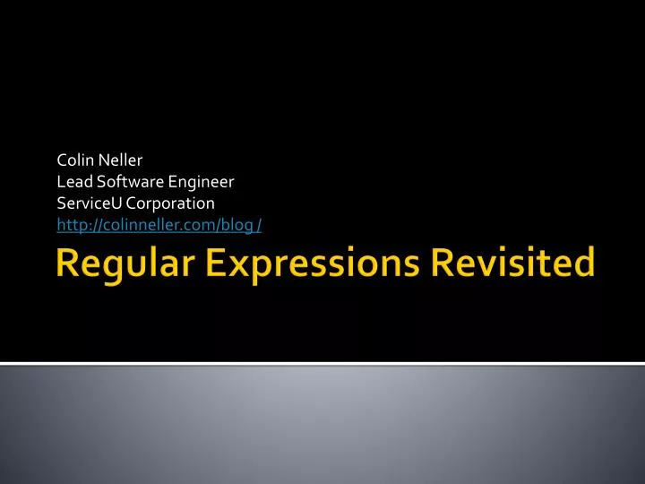 colin neller lead software engineer serviceu corporation http colinneller com blog