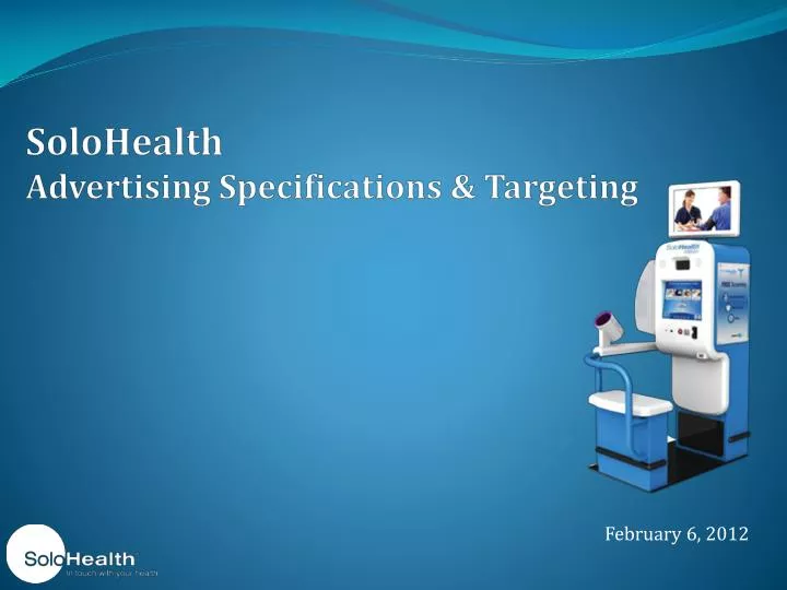 solohealth advertising specifications targeting