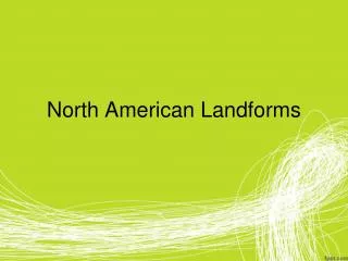 North American Landforms