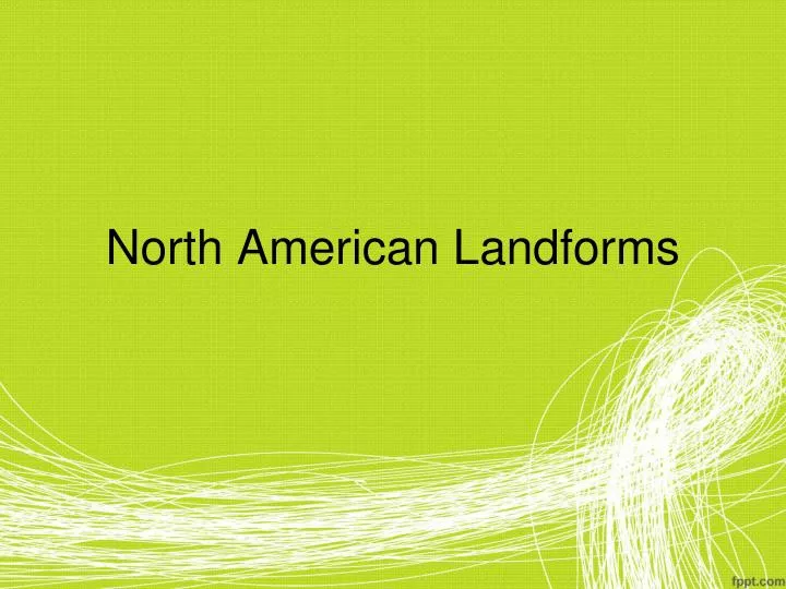 north american landforms