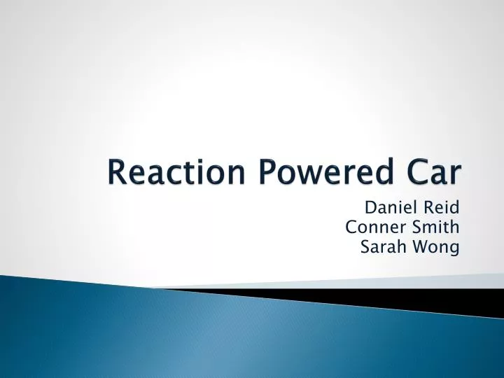 reaction powered car