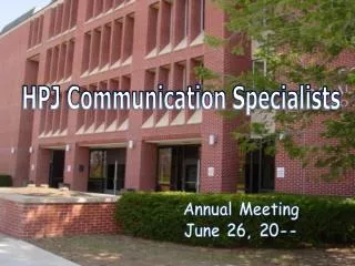 HPJ Communication Specialists
