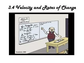 3.4 Velocity and Rates of Change