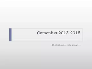 Comenius 2013-2015