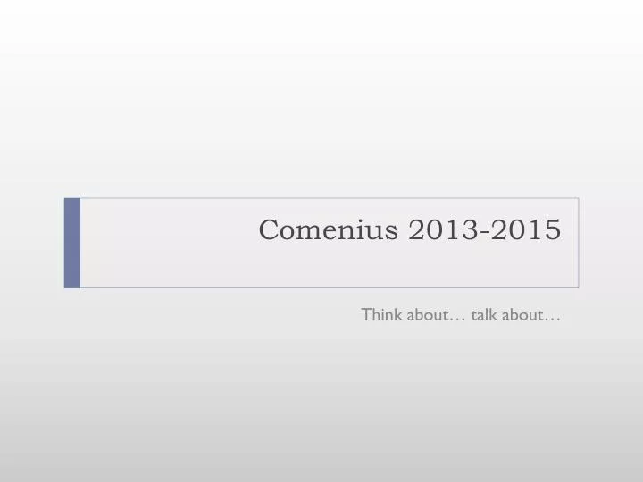 comenius 2013 2015