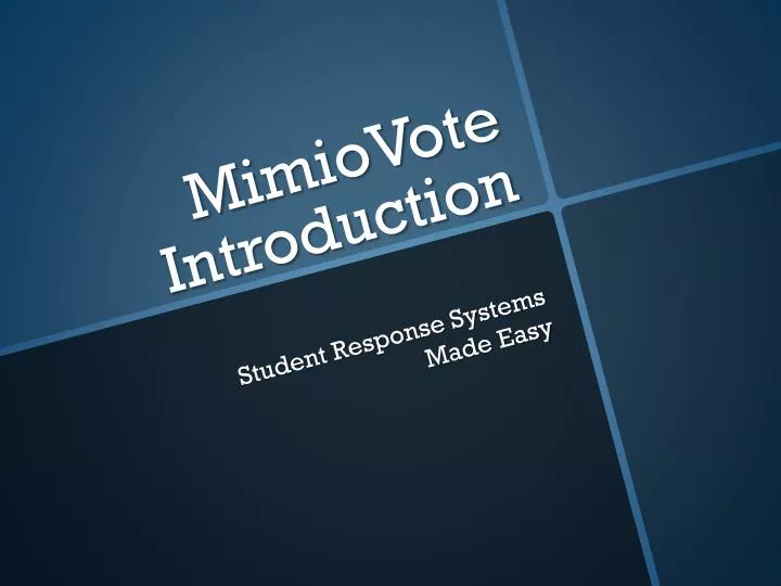 mimiovote introduction