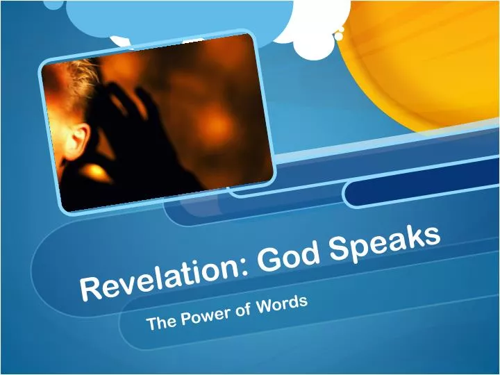 revelation god speaks
