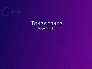 Inheritance Version 1.1