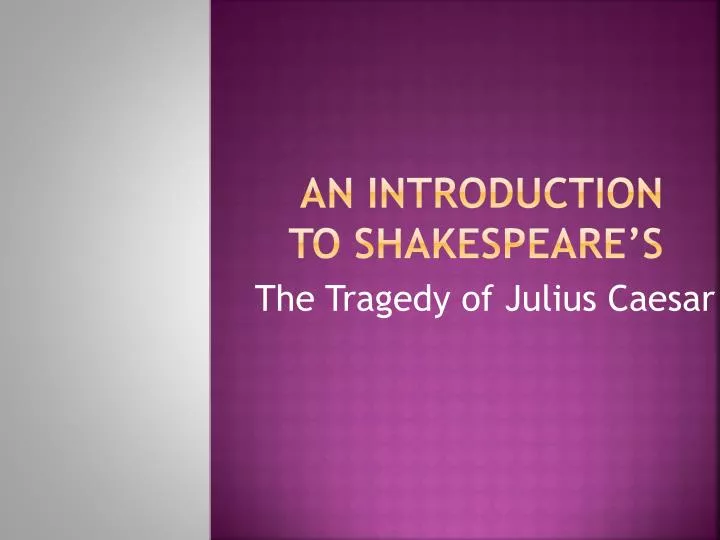 an introduction to shakespeare s