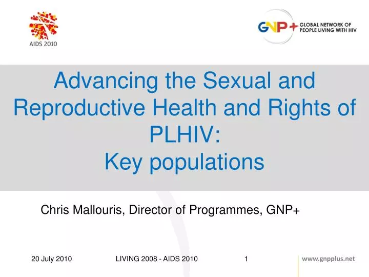 advancing the sexual and reproductive health and rights of plhiv key populations