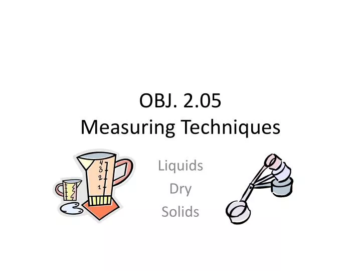 obj 2 05 measuring techniques