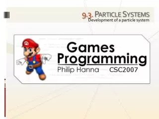 9 . 3. Particle Systems