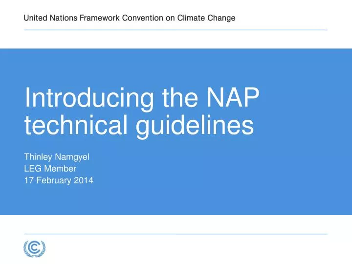 introducing the nap technical guidelines