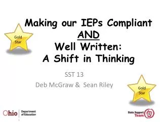 Making our IEPs Compliant AND Well Written: A Shift in Thinking