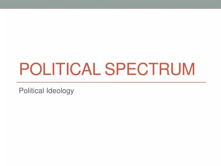 political spectrum