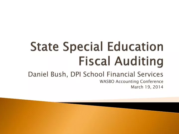 state special education fiscal auditing