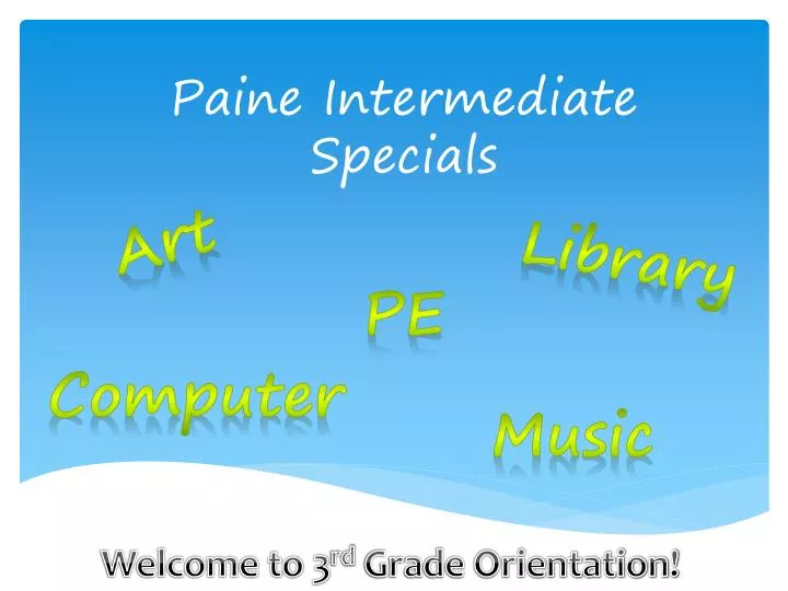 paine intermediate specials
