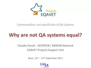 Why are not QA systems equal?