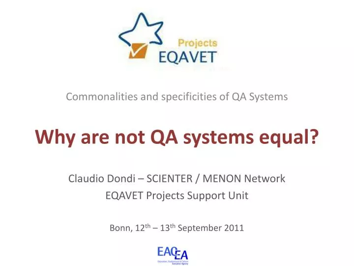 why are not qa systems equal